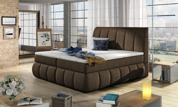 Boxspring Vincenzo Rozměr: 180 x 200 cm, látka: Sawana 26