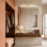 Koupelnové nástěnné LED svítidlo SWE020-1W 60cm Gold OSW-20119