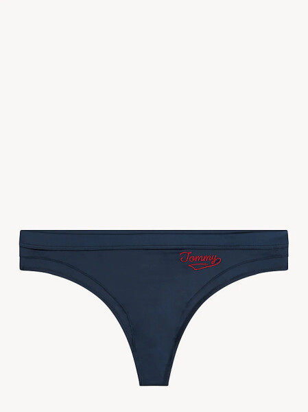 Tanga UW0UW01867-416 modrá Tommy Hilfiger tmavě modrá