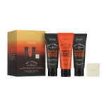 SCOTTISH FINE SOAPS Sada pánské kosmetiky Thistle & Black Pepper – set 4 ks, oranžová barva, plast