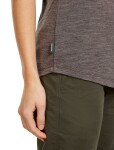 Dámské merino triko s krátkým rukávem ICEBREAKER Wmns 125 Cool-Lite Sphere III SS Tee, Bittersweet Hthr velikost: XL