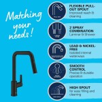 GROHE - QuickFix Start Dřezová baterie s výsuvnou sprškou, matná černá 306312430