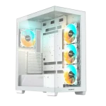 GIGABYTE C500 bílá / ATX / 2xUSB 3.0 + 1xUSB-C / 4x 120mm / bez zdroje / průhledná bočnice (GB-C500PI ST)