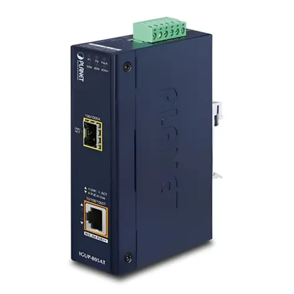 Planet IGUP-805AT / Media konvertor / PoE++ 802.3bt 95W / 1x GbE RJ45 / 1x SFP / -40 až 75°C (IGUP-805AT)