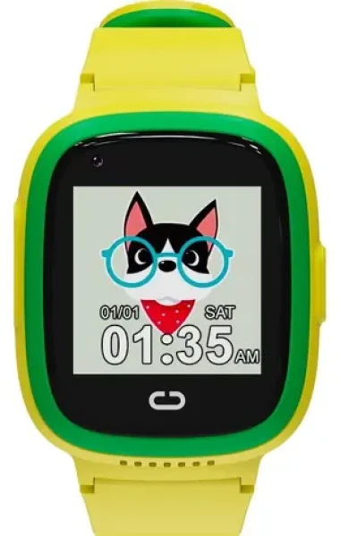 Canyon Sunny KW-48 žlutá / Chytré dětské hodinky / barevný displej / 4G audio/video hovory / GPS / IP67 (CNE-KW48YG)