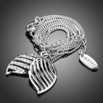 Náhrdelník Swarovski Elements Sarto, Stříbrná 46 cm + 5 cm (prodloužení)