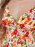 FLOWMISS Maxi šaty EY2629 bílo-žluto-červené - FashionStreet M/L