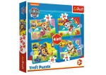 Mamido Puzzle Tlapková patrola Běžící pejsci 4v1 Trefl