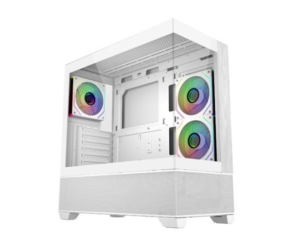 Cooler Master case Elite 690 Wood, ATX, Průhledná bočnice, 3x 120mm ARGB Fan, Bílá EDF_1566523