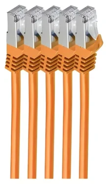 Shiverpeaks Cat7 S/FTP 1m oranžová / Patch kabel / RJ-45 / LSZH (BS75511-O-SET5)