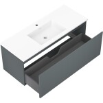 MEXEN/S - Orio koupelnová skříňka 120 cm s umyvadlem Otis, 1 šuplík, grafit mat/bílá mat 91A10-12047-1-BF66-W18M01