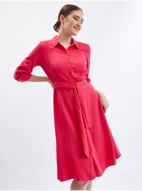 Orsay Tmavě růžové dámské košilové šaty - Dámské