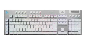 Logitech G915 X Lightspeed bílá / Herní klávesnice / DE layout / Bluetooth + USB Lightspeed / RGB Lightsync (920-012686)