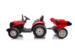Mamido Elektrický traktor s přívěsem pro děti HC-306 24V červený