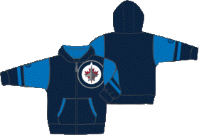 Outerstuff Dětská Mikina Winnipeg Jets Faceoff Colorblocked Fleece Full-Zip Velikost: Dětské let)