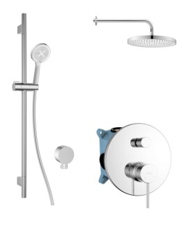 Kielle - Oudee Sprchový set s baterií pod omítku, pro 2 spotřebiče, s příslušenstvím EcoSpare a tělesem, chrom 20602SP30