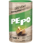 PE-PO dřevěný podpalovač kostičky 100 ks PEPO (2068926)