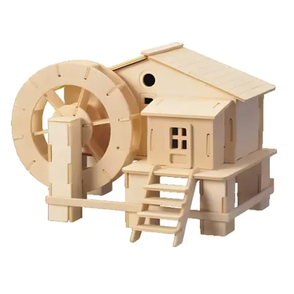 WOODCRAFT Dřevěné 3D puzzle Vodní mlýn