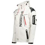 Geographical Norway pánská rychleschnoucí sportovní bunda s kapucí Techno MEN 056 BS3 white (WU1060H/GN) pánské s