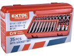 Sada bitů HEX-TORX-XZN Extol Premium 40 ks