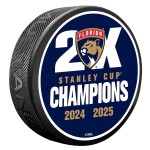 Fanatics Puk Florida Panthers NHL 2025 Stanley Cup Champions Two-Time Stanley Cup Champions Puck