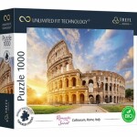 Puzzle prémiové Romantický západ slunce Coloseum Řím Itálie - Trefl