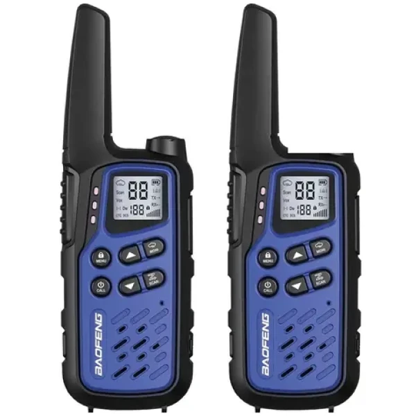 Baofeng BF-T25E tmavě modrá / Sada PMR vysílaček / 2 ks / 16 kanálů / VOX / dosah 10 km