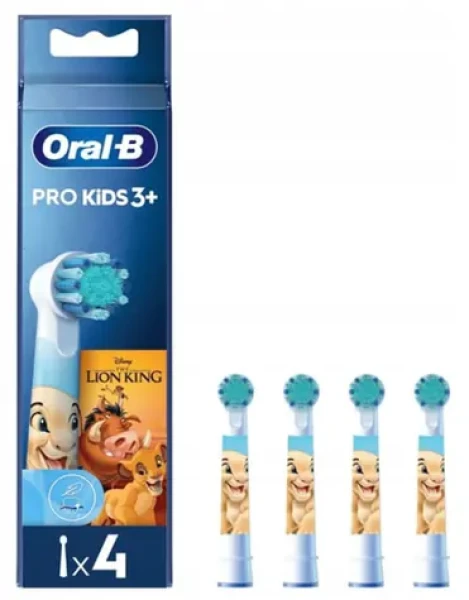 NoName Pro Kids Lion King / Náhradní hlavice pro dětský kartáček Oral-B / 4 ks