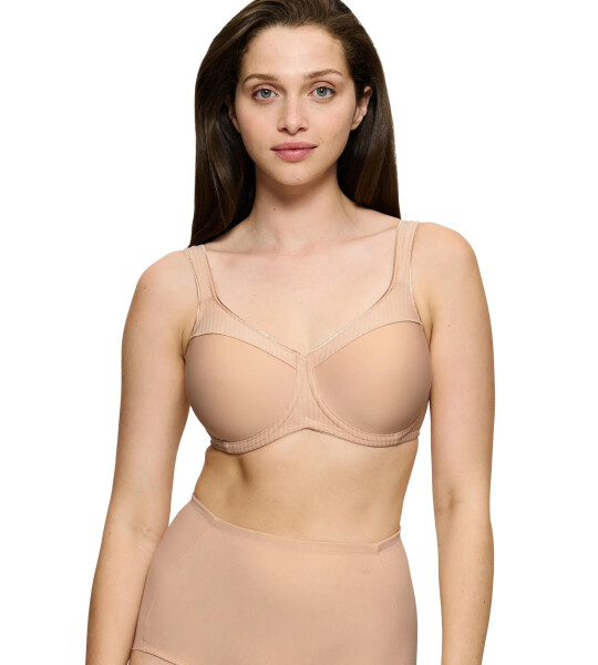 Dámská podprsenka Modern Soft+Cotton W01 - BROWN - tělová 00EP - TRIUMPH NEUTRAL BEIGE 90D