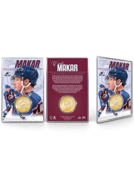 Mince Colorado Avalanche NHL Cale Makar Acrylic Bronze Coin Card