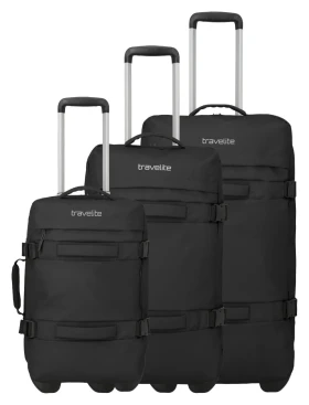 Travelite Bolonia Wheeled Duffle S,M,L Black S: 35 l / M: 50 l / L: 75 L TRAVELITE-8000250-01