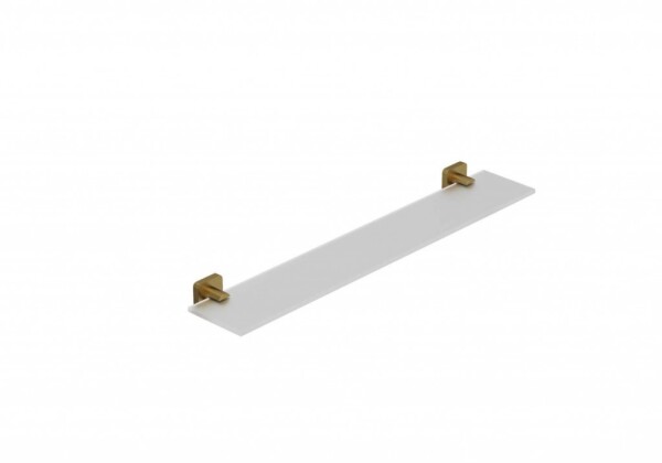 KLUDI - Vela S Polička, délka 60 cm, sklo/kartáčované zlato 25973N0