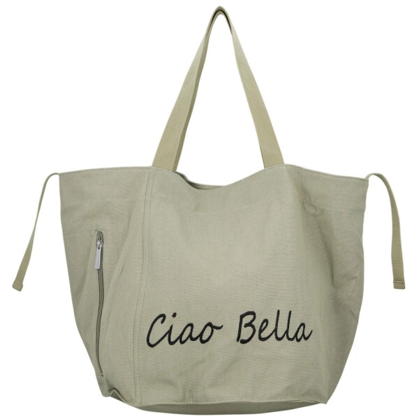 Trendy textilní dámská kabelka na rameno Bellinda, šedá