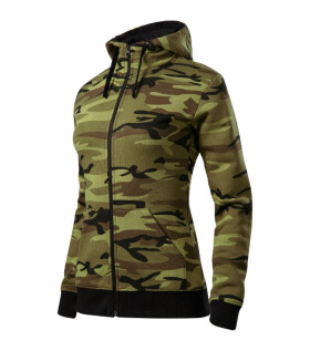 Camo Zipper mikina dámská camouflage green M