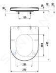 Laufen - Cleanet Navia WC sedátko, sklápění SoftClose, bílá H8916010000001