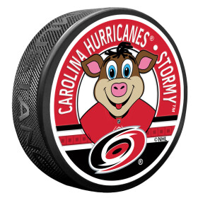 Mustang Puk Carolina Hurricanes NHL Stormy Mascot Textured Puck