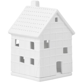 Räder Porcelánový svícen House Half-timbered Small, bílá barva, porcelán