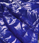 Světle modrá lesklá prošívaná dámská bunda kapucí model 14764946 modrá S'WEST
