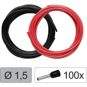 Quadrios 25CW128 Jednotlivá žíla, LiFY, 1.5 mm², červená, černá, 1 sada