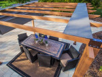 Paragon Outdoor Florida hliníková pergola 350x350x235 cm světle hnědá