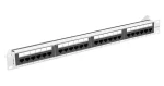 Lanberg šedý / Patch panel / 24 portů / RJ-45 / CAT6A / UTP / 1U / 19" (PPUA-1024-S)