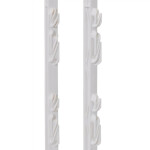 Plastový sloupek pro elektrický ohradník, délka 125 cm, 9 oček, bílá