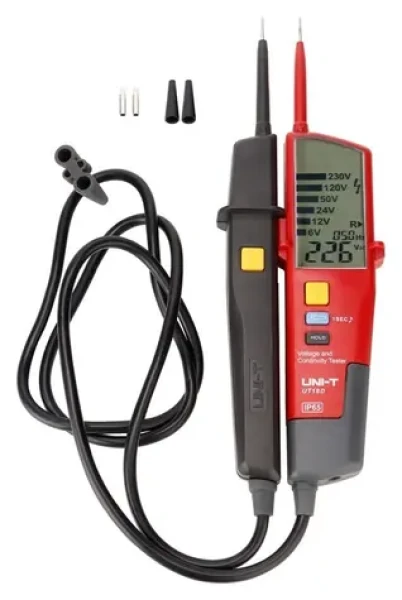 UNI-T UT18D / Zkoušečka napětí a spojitosti / AC/DC 6–690 V / test RCD / IP65 / CAT IV 600V (UT18D)