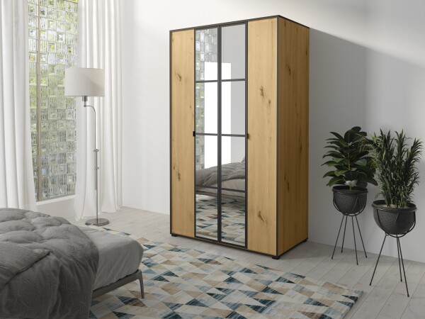 Šatní skříň Oslo I Barva korpusu: Dub - Artisan, Rozměry: 120 cm