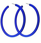 Ptakoviny.cz Náušnice kruhy Velikost: modrá