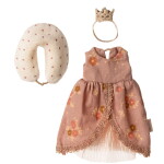 Maileg Obleček pro královnu myšku Maileg – Mum mouse, béžová barva, textil