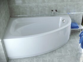 HOPA - Asymetrická vana CORNEA - Nožičky k vaně - Bez nožiček, Rozměr vany - 150 × 100 cm, Způsob provedení - Levé VANCOR150L