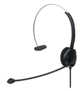 Manhattan Mono USB headset On-Ear černá / Headset / Mono / USB-A / Kabel 1,5 m (179867)