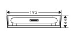 HANSGROHE - WallStoris Stěrka na sklo, matná černá 27916670