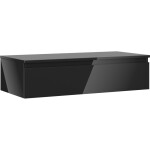 MEXEN/S - Orio koupelnová skříňka pod umyvadlo 100 cm s deskou, 1 šuplík, černá lesk 91A10-10023-1-BFC70